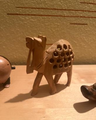 Animali in legno per arredamento arte africana