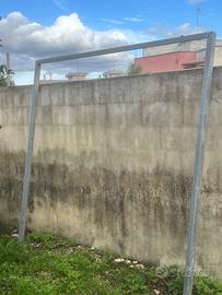 Telaio portone ferro zincato 240x250 cm