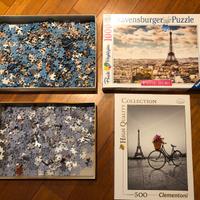 Puzzle 1000 pz Ravensburger e 500 pz Clementoni