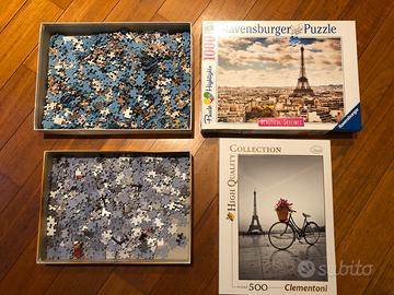 Puzzle 1000 pz Ravensburger e 500 pz Clementoni