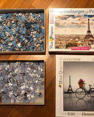 Puzzle 1000 pz Ravensburger e 500 pz Clementoni