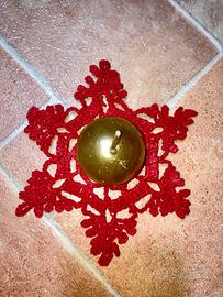 Portacandele uncinetto