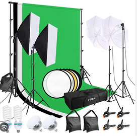 studio fotografico,  cotone Greenscreen, set