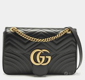 Gucci GG Marmont Media Nera pari al nuovo