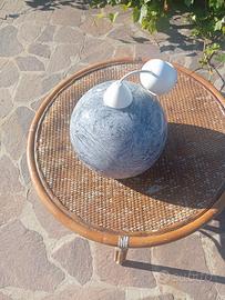 🔵 Lampadario Moderno Grigio Marmorizzato