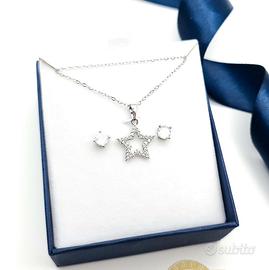Completo parure donna Collana stella + Orecchini 