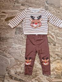 set natalizio da bambino/a composto da 2 pezzi: