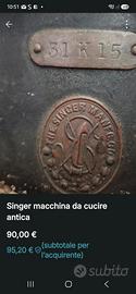 macchina da cucire industriale antica singer