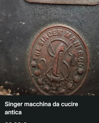 macchina da cucire industriale antica singer
