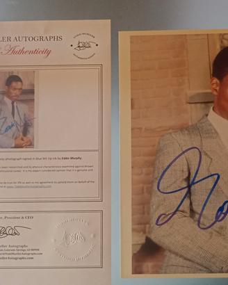 foto con autografo di Eddie Murphy con certificato