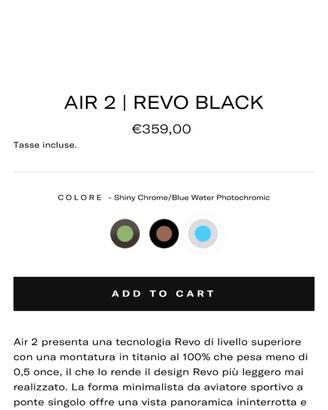 Occhiali da sole Revo air 2,cromatici e polarizzat