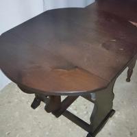  Tavolino rotondo legno 