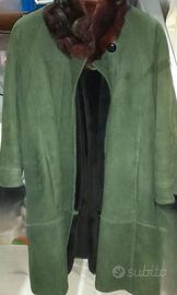 Cappotto in montone pelle e pelliccia