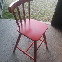 sedia junior AGAM ikea rossa