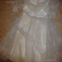 Abito prima comunione vestito bambina organza seta