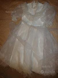 Abito prima comunione vestito bambina organza seta