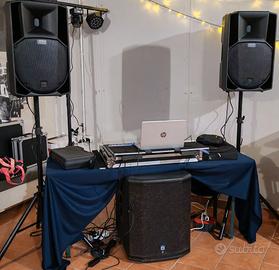 Metto a disposizione impianto audio RCF & JBL