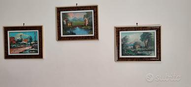 Tris di quadri anni '70-’80