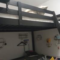 letto  1 piazza mezza con materasso 