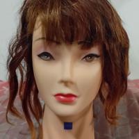 Testa manichino con capelli, H cm 30