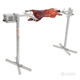 Girarrosto Spiedo BBQ 52W in Acciaio Inox Elettric