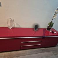 Mobile TV Ikea Besta Burs Rosso