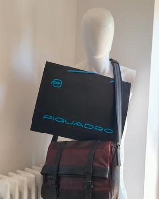 BORSA TRACOLLA UOMO DONNA PIQUADRO PELLE COME 