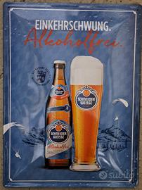 Plakat insegna birra Schneider alkoholfrei