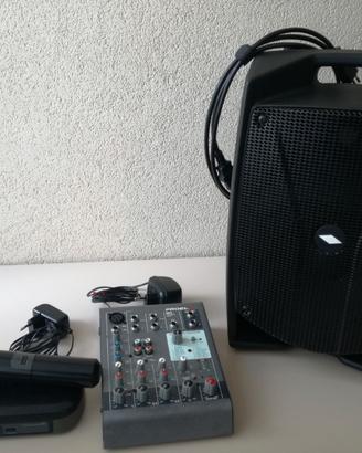 Piccolo impianto audio professionale