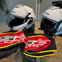 n.2 caschi modulari LS2 Vailant +interfono