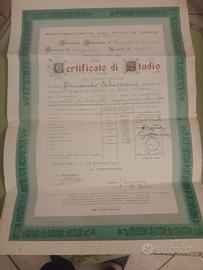 certificato di studio 1948