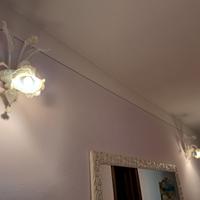 Lampadario con 2 apliques