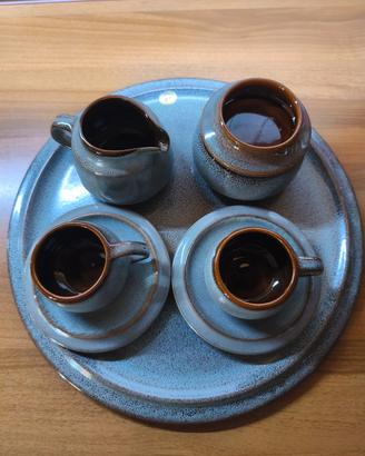 Servizio caffè vintage Arte Ceramica Romana Pomezi