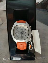 Orologio Tribe by  Breil chrono arancio argento 