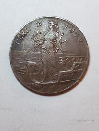 2 centesimi 1917 Prora -  Regno d'Italia