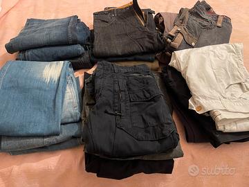STOCK 18 pantaloni uomo taglia 48/50