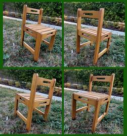 sedia bimbi in legno 