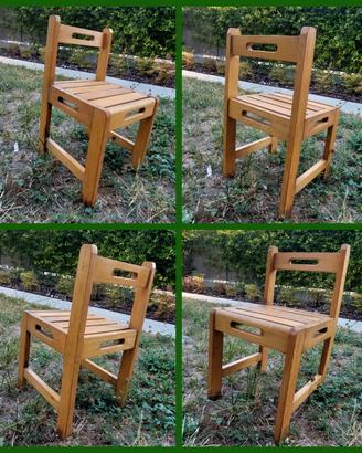 sedia bimbi in legno 