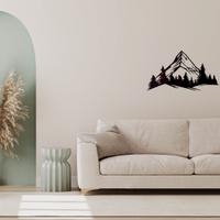 Decorazione Parete Montagna Minimal, Wall Art Natu
