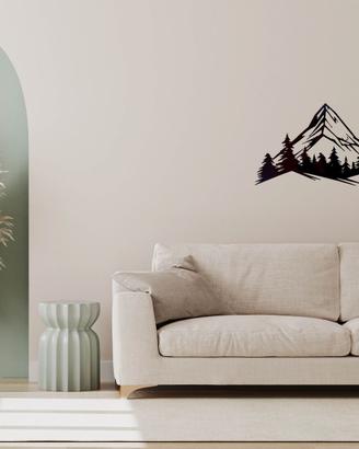 Decorazione Parete Montagna Minimal, Wall Art Natu