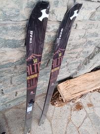 TUTTO NUOVO SKI TRAB ALTA VIA + ATTACCHI + PELLI 