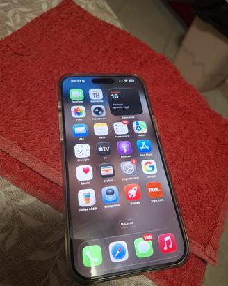 Iphone 15 pro max 256gb titanio bianco perfetto