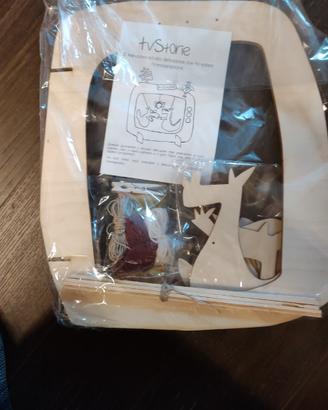 Teatrino Tv in legno da costruire e dipingere