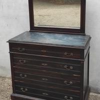 Antico comò cassettone in legno