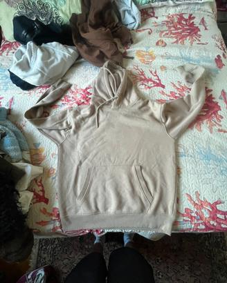 Felpa beige streetwear