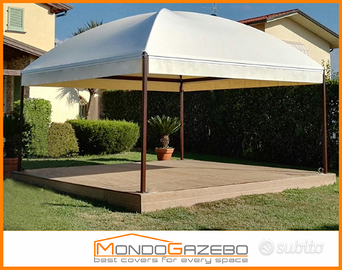 Gazebo fisso SUN PLUS 5X5 acciaio, certificato