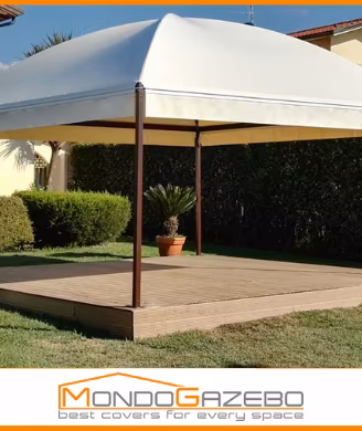 Gazebo fisso SUN PLUS 5X5 acciaio, certificato