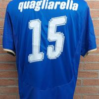Maglia Italia 15 Quagliarella autografata calcio