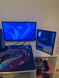 pc gaming+monitor+mouse e tastiera