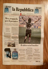 La Repubblica 26 novembre 2020 morte Diego Armando